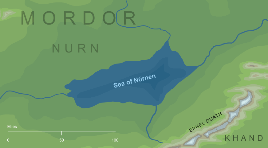 Map of the Sea of Núrnen