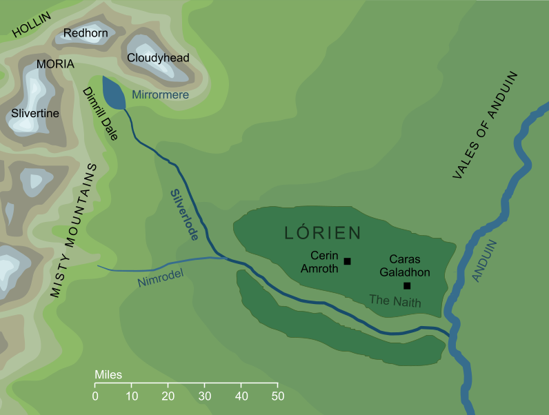 Map of the River Silverlode