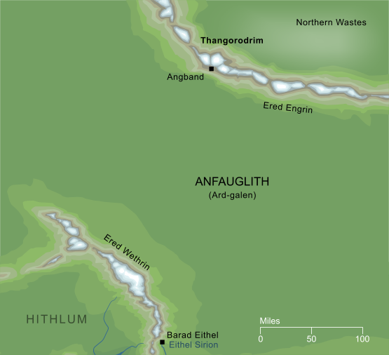 Conjectural Map of Thangorodrim