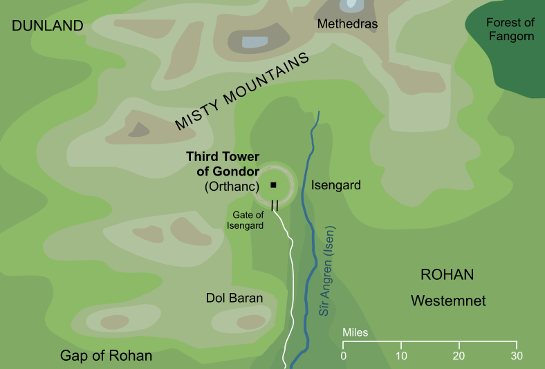 Map of the Third Tower of Gondor