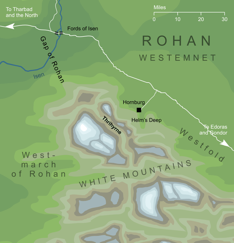 Map of Thrihyrne