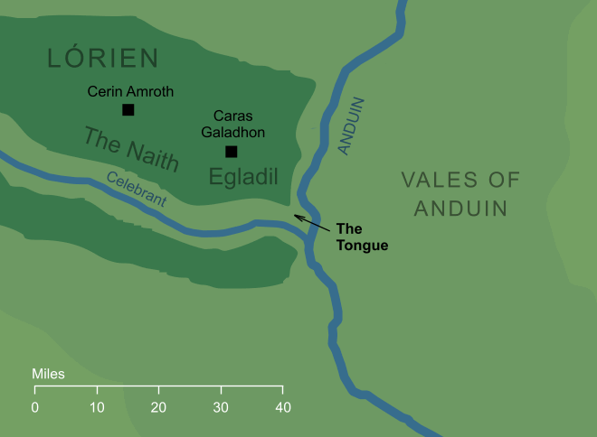 Map of the Tongue of Lórien