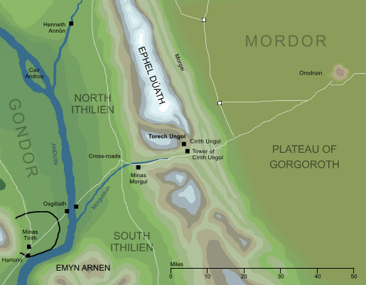 Map of Torech Ungol