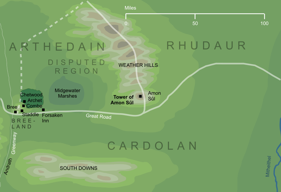 Map of the Tower of Amon Sûl