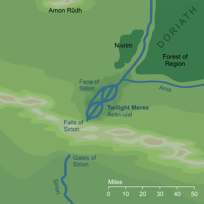 Map of the Twilight Meres