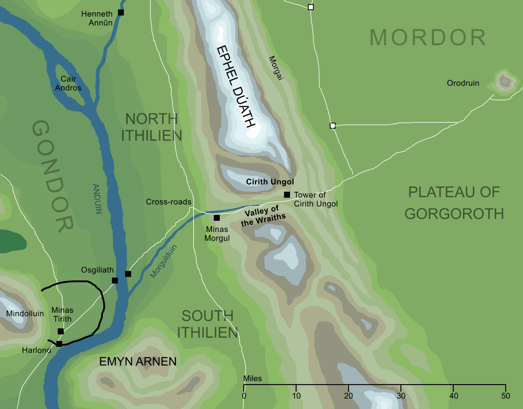 Map of the Valley of the Wraiths