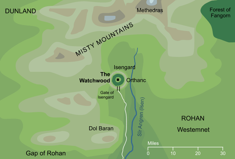 Map of the Watchwood
