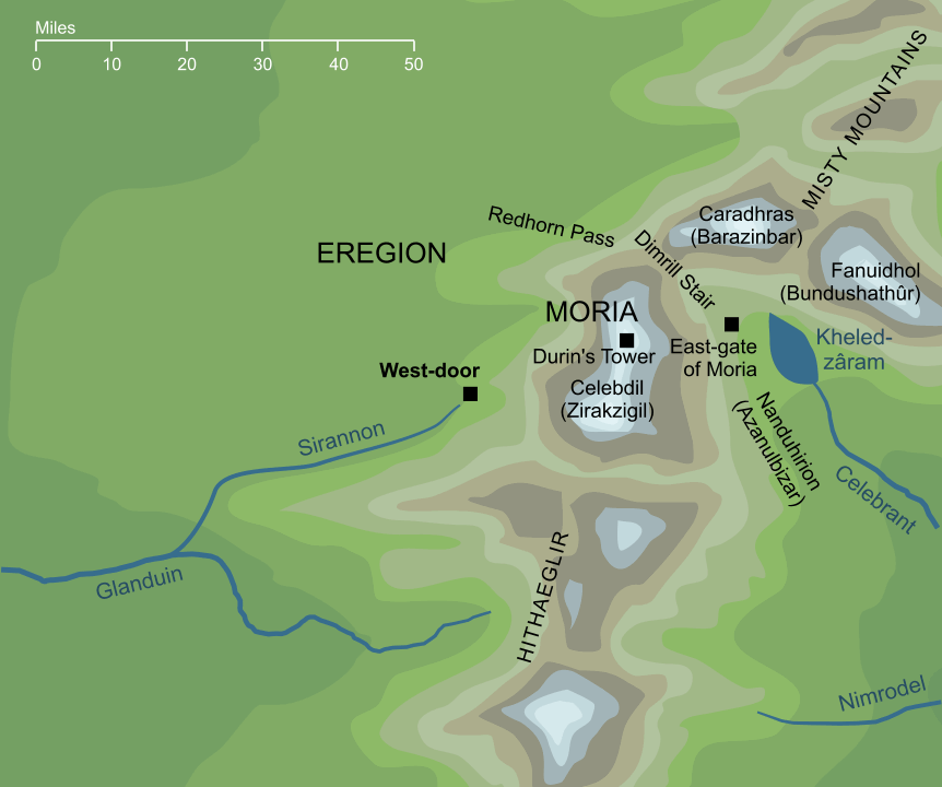Map of the West-door