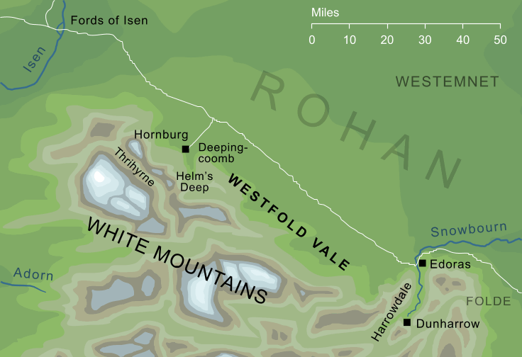 Map of the Westfold Vale