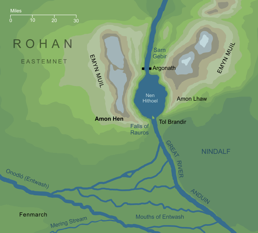 Map of Amon Hen