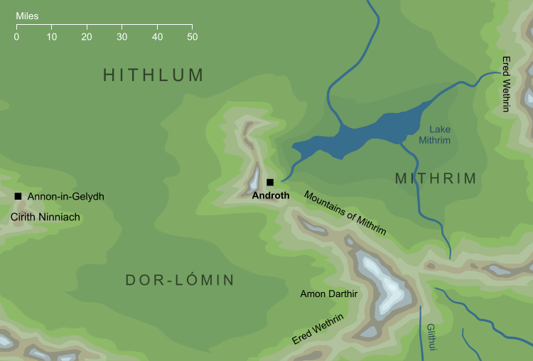 Map of the caves of Androth