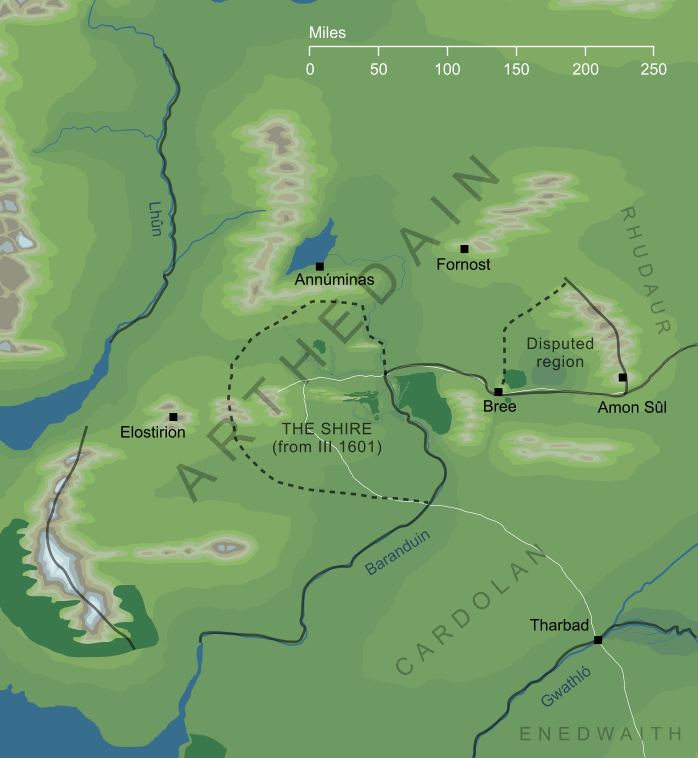 Map of Arthedain