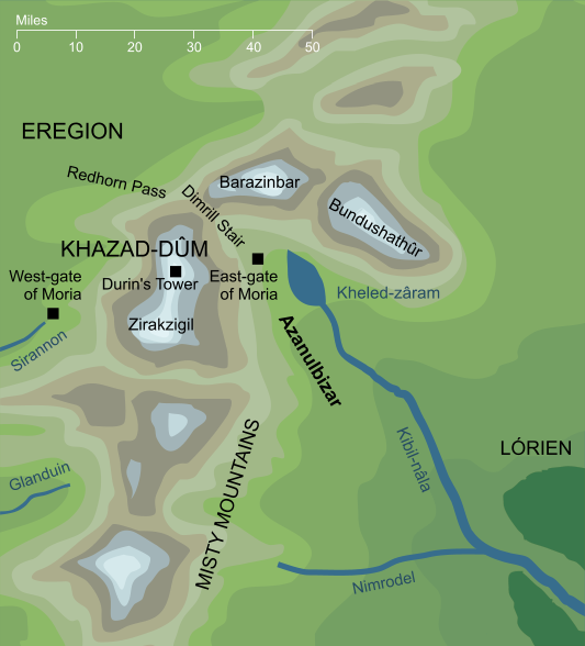 Map of Azanulbizar