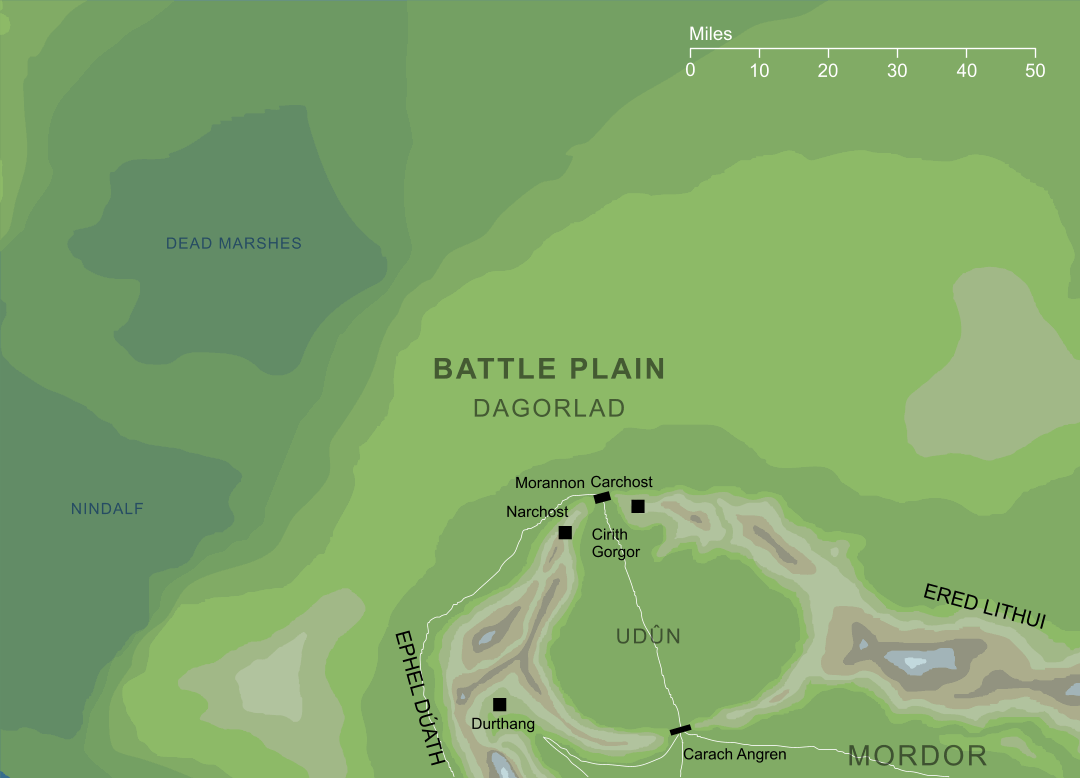 Map of the Battle Plain