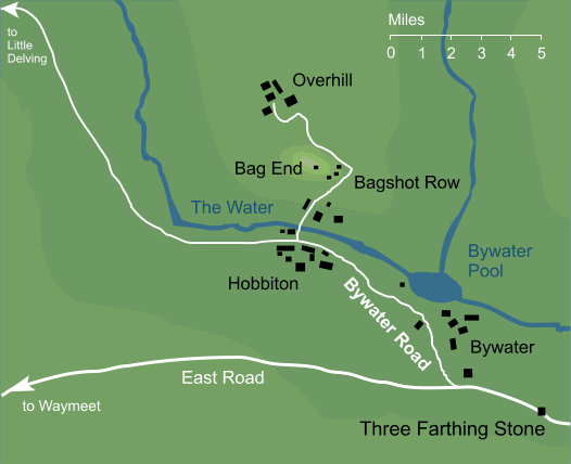 Map of Bywater Road