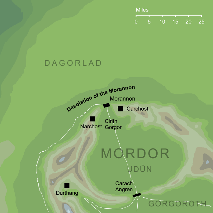 Map of the Desolation of the Morannon