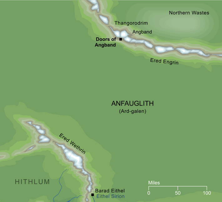 Map of the Doors of Angband