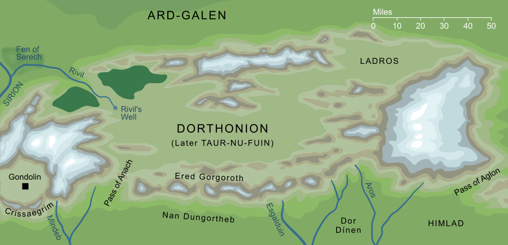 Map of Dorthonion