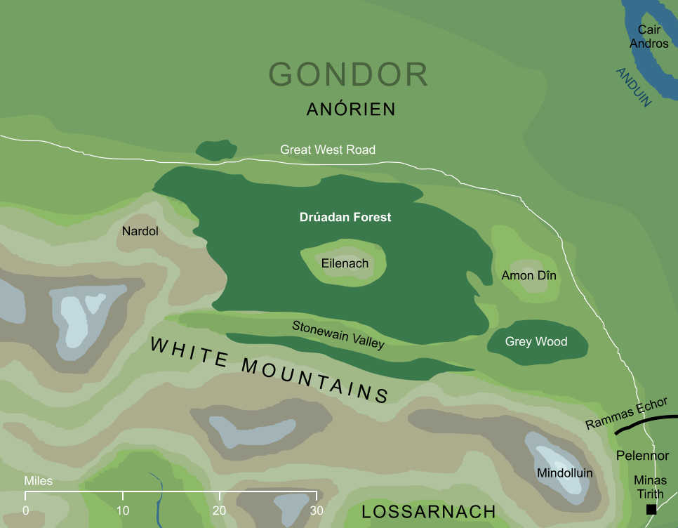 Map of the Drúadan Forest