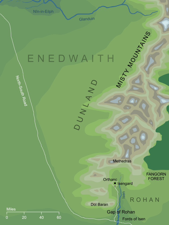 Map of Dunland