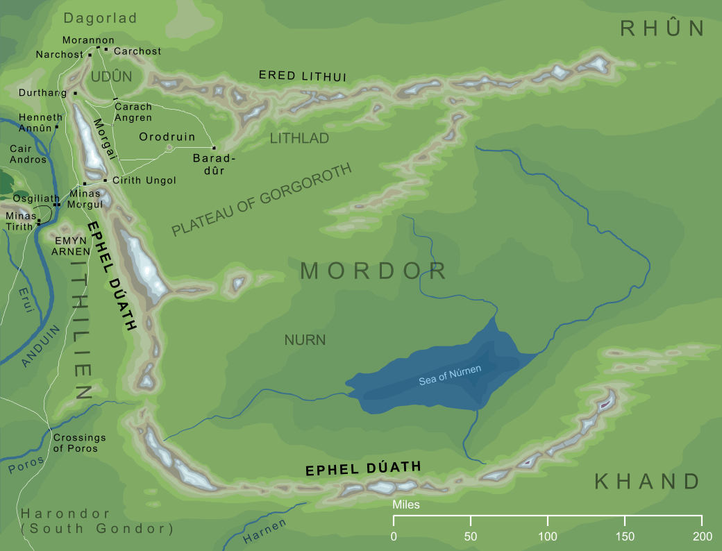 Map of the Ephel Dúath