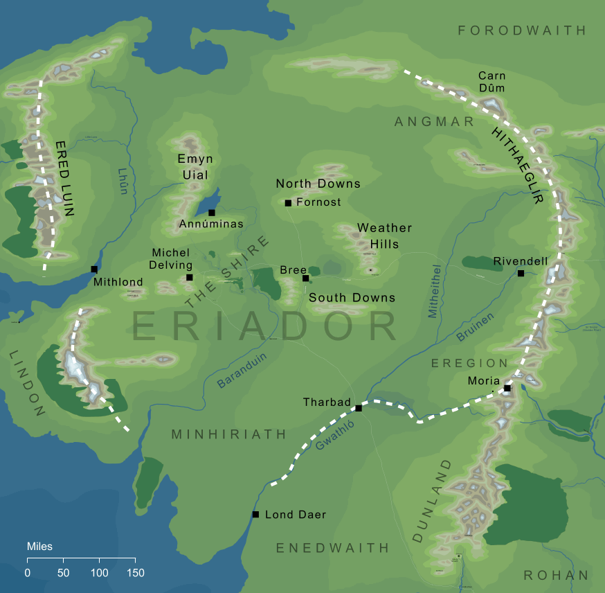 Map of Eriador