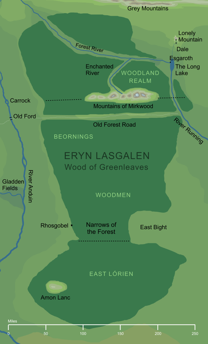 Map of Eryn Lasgalen