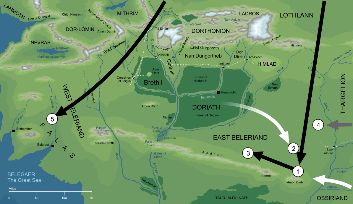Map of the First Battle