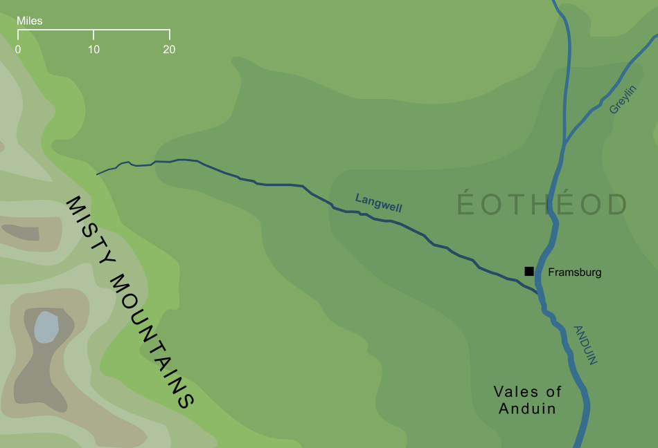 Map of the river Langwell