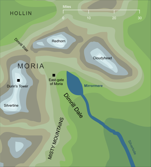 Map of the Mirrormere