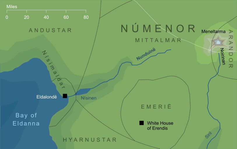 Map of the river Nunduinë