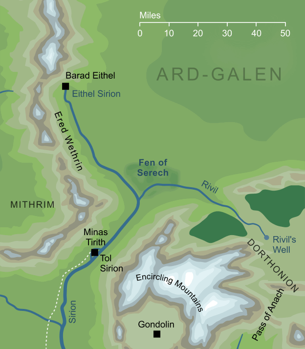 Map of the Fen of Serech