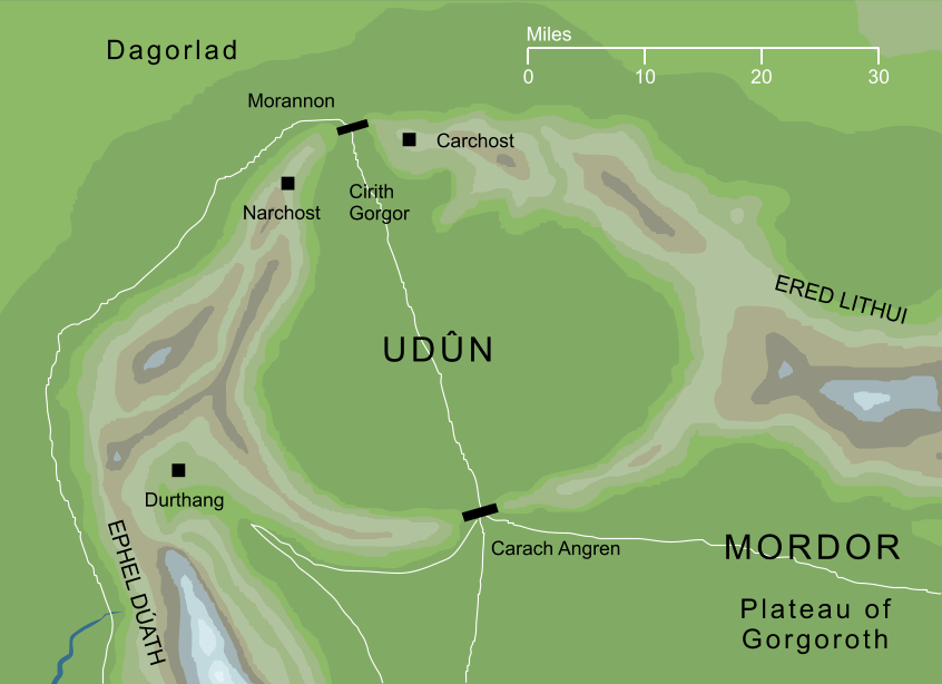 Map of Udûn
