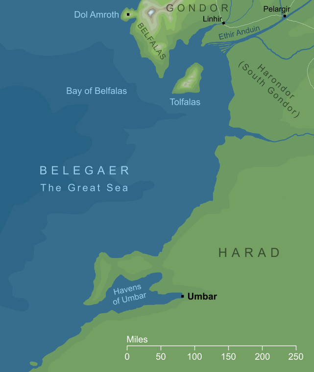 Map of the Haven of Umbar