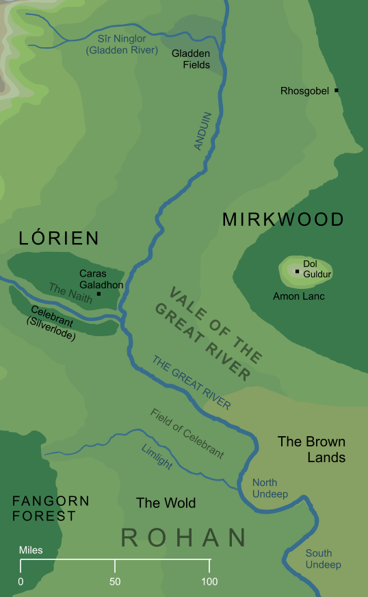 Map of the Vale of the Great River