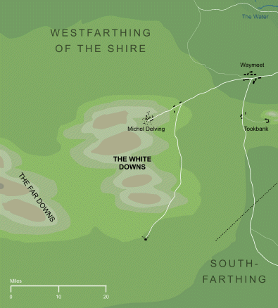 Map of the White Downs